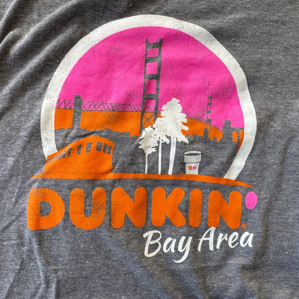 Dunkin' Gray Graphic Tee for Men